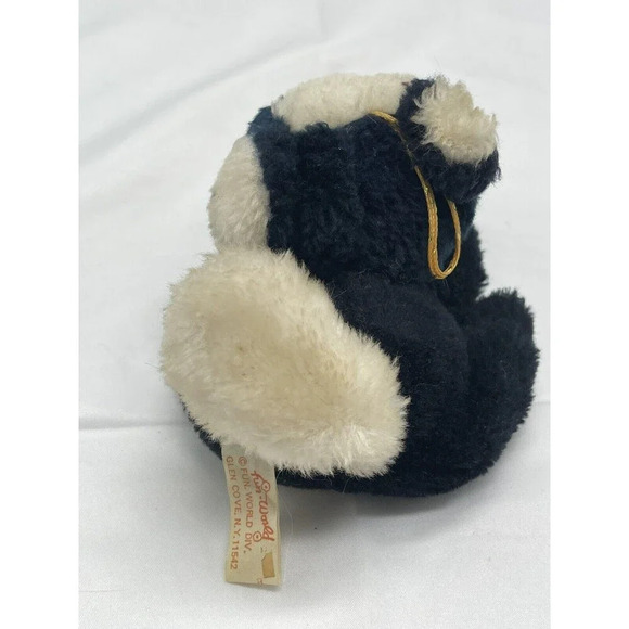 VINTAGE Fun World SKUNK Plush 5" Black and White Tail Stuffed Animal Toy RARE - Picture 8 of 14